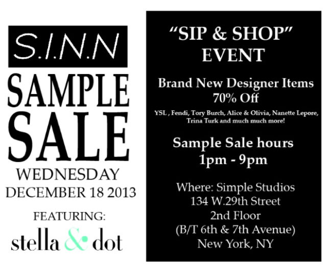 S.I.N.N. Sample Sale