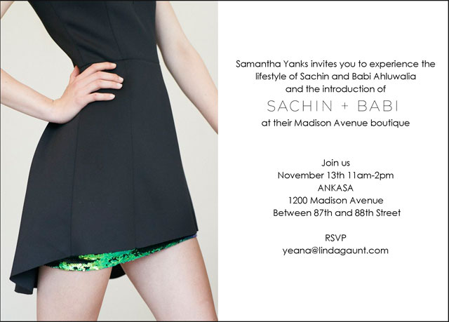 Sachin + Babi Holiday Shop Opening