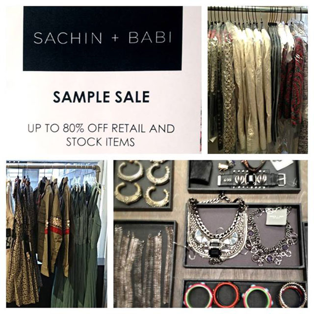 Sachin + Babi Sample Sale