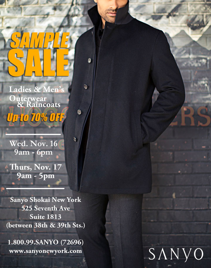 Sanyo New York Sample Sale