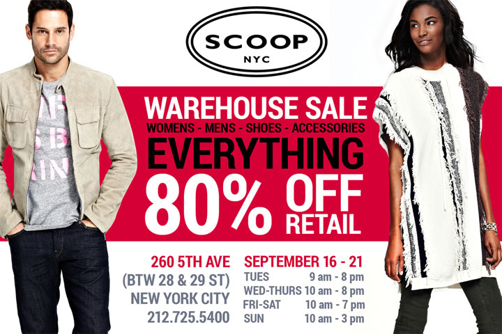 Scoop NYC Warehouse Sale