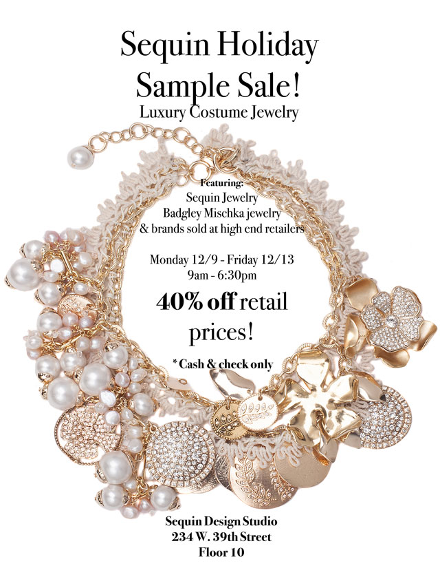 Sequin Holiday Sample Sale