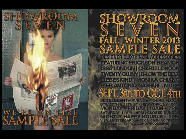 Showroom Seven Fall/Winter 2013 Sample Sale