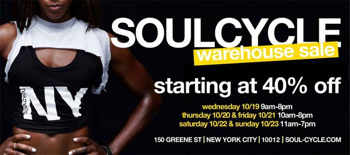 Soulcycle Warehouse Sale