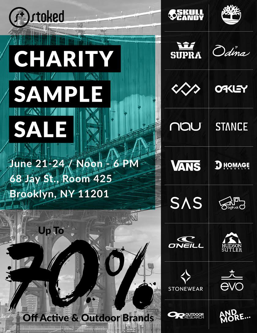 STOKED Charity Sample Sale