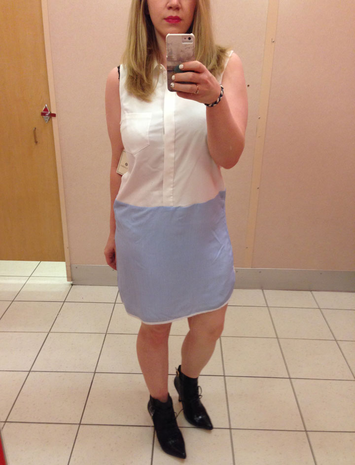Altuzarra for Target Striped Sleeveless Dress- Light Blue/White, $39.99