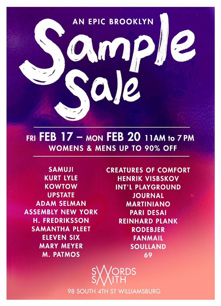 Swords-Smith Sample Sale