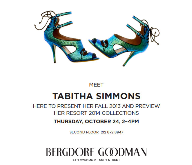 Tabitha Simmons Trunk Show & Personal Appearance