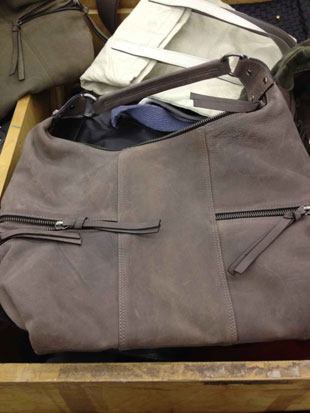 Tano Nubuck Grey Bag ($179)