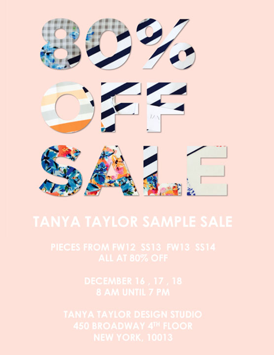 Tanya Taylor Sample Sale