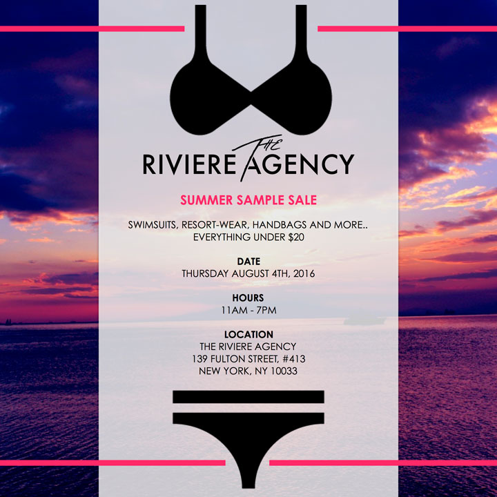 The Riviere Agency Summer Sample Sale