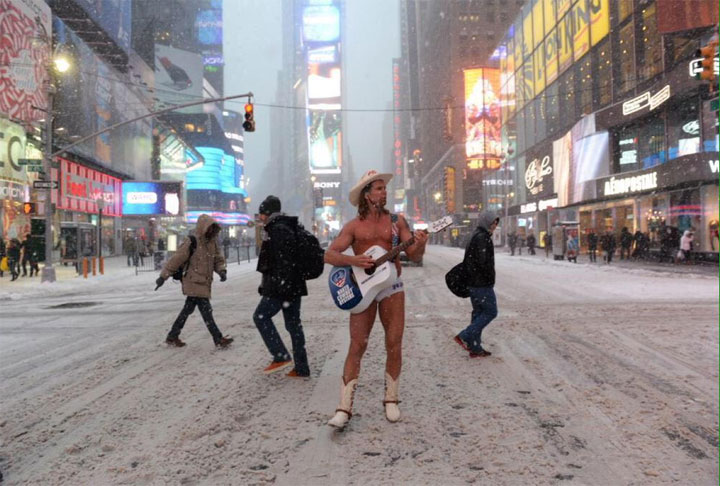 Time Square SalAbbinanti #Blizzardof2015
