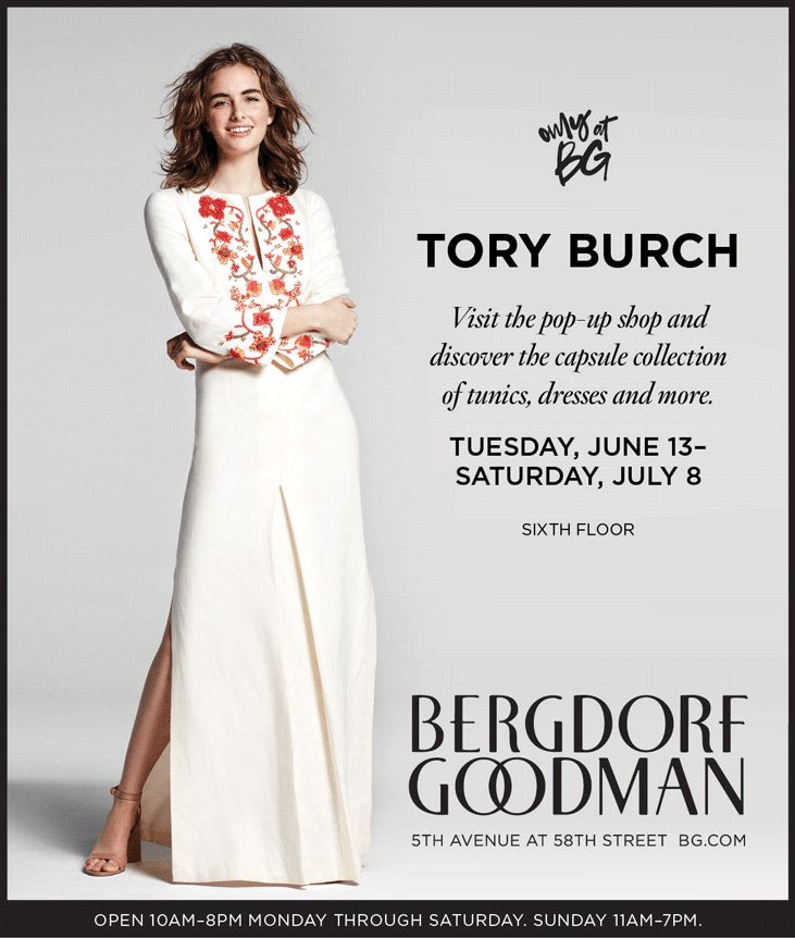Tory Burch Clothing New York Pop Up Shop at Bergdorf Goodman