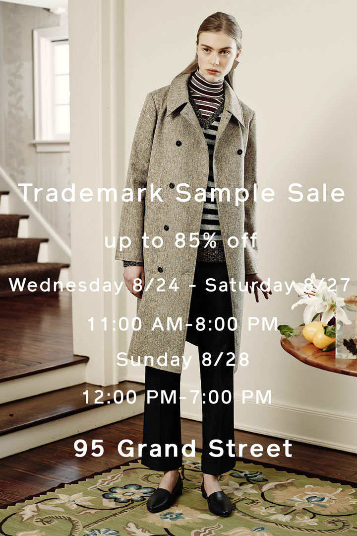 Trademark Clothing New York Sample Sale