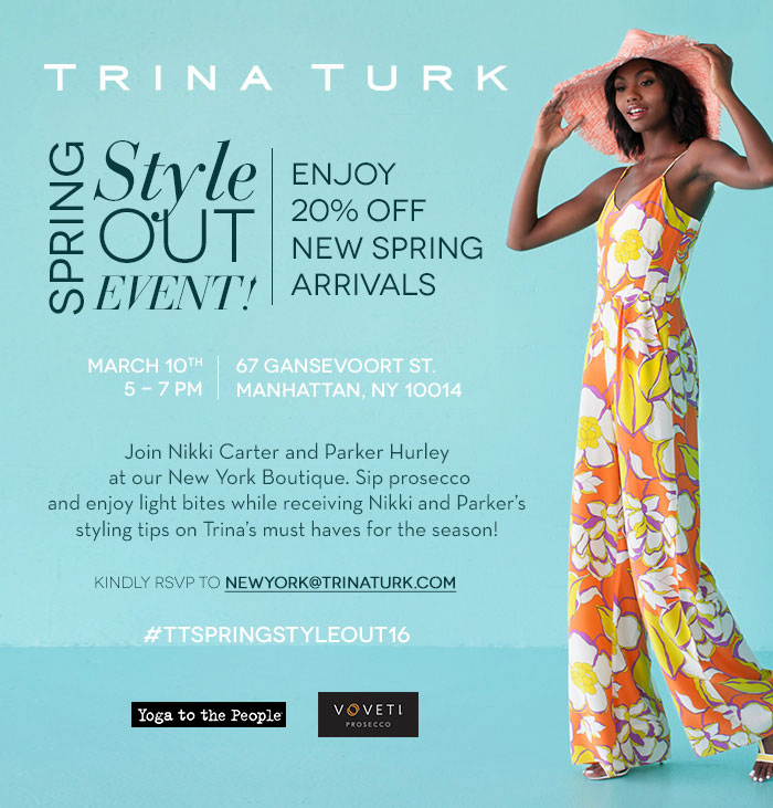 Trina Turk Spring Style Out Event