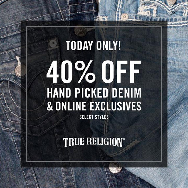 True Religion Cyber Monday Sale