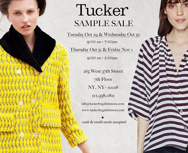 Tucker Sample Sale
