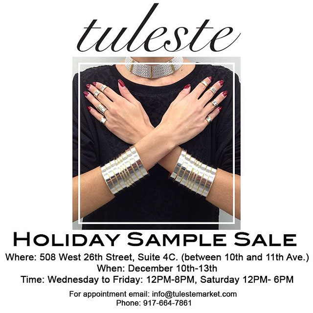 Tuleste Holiday Sample Sale