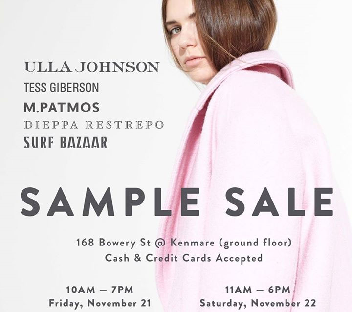 Ulla Johnson, M. Patmos, & More Sample Sale 