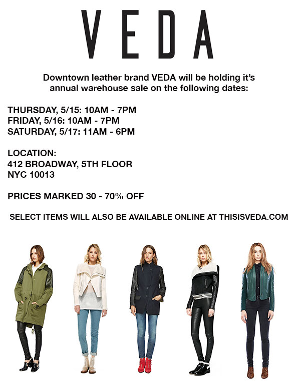 Veda Annual Warehouse Sale