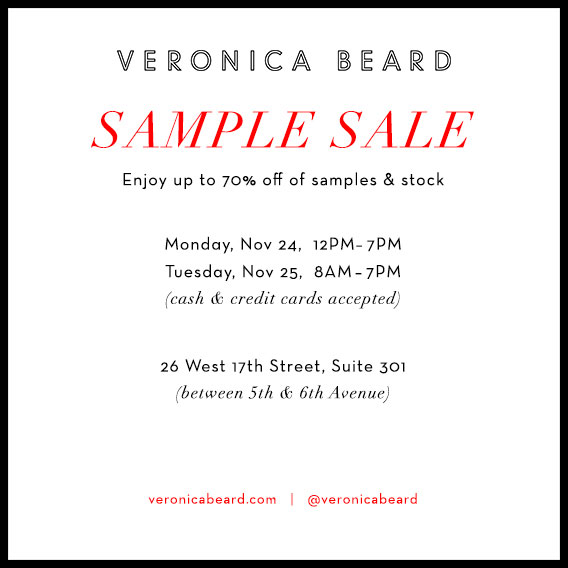 Veronica Beard Fall 2014 Sample Sale