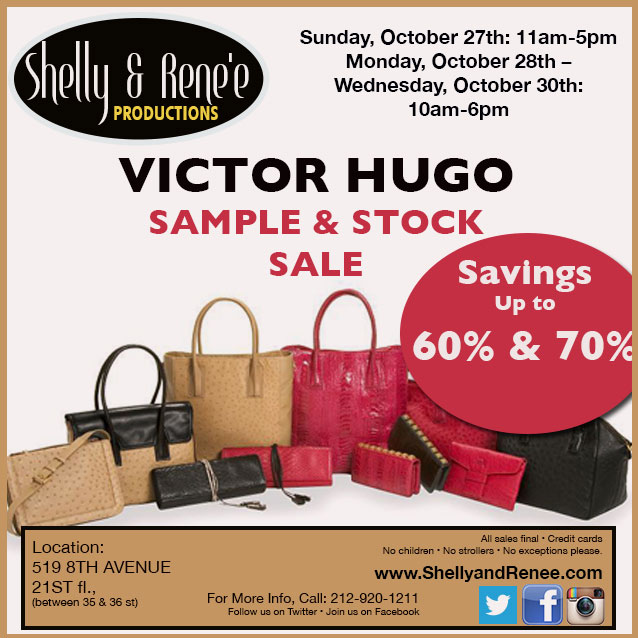 Victor Hugo Stock & Sample Sale