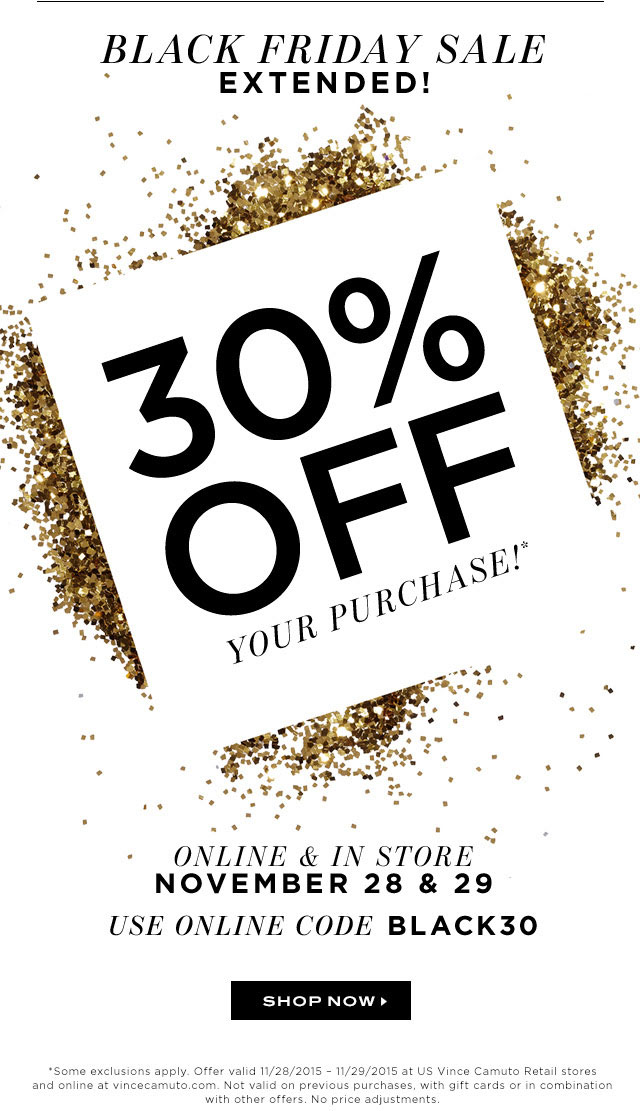 Vince Camuto Black Friday Sale