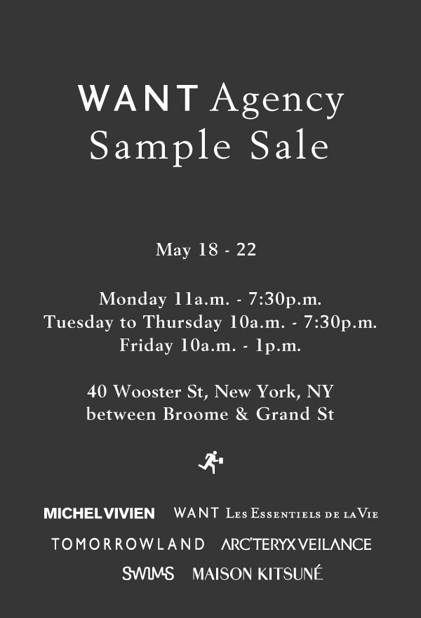 WANT Agency Sample Sale