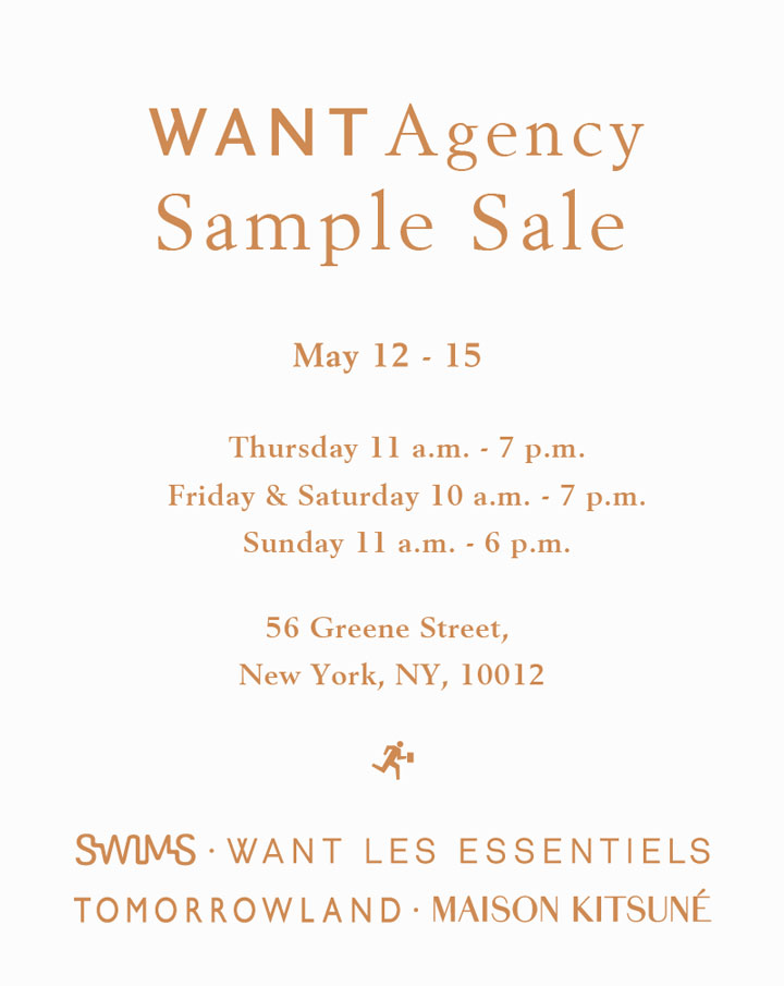 WANT Agency Sample Sale