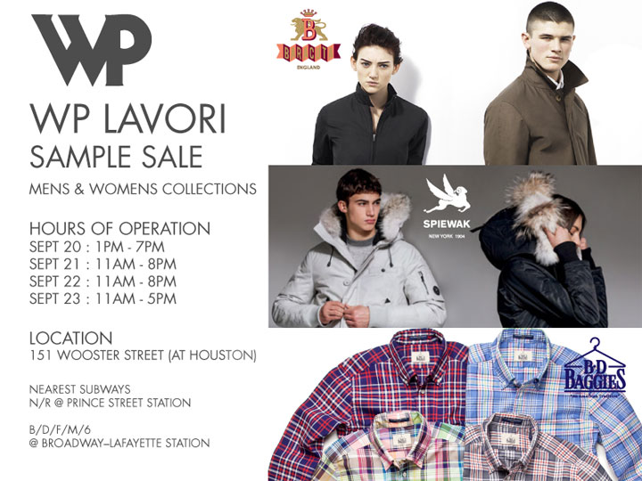 WP Lavori Sample Sale