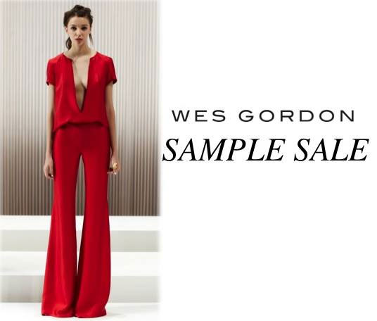 Wes Gordon Sample Sale