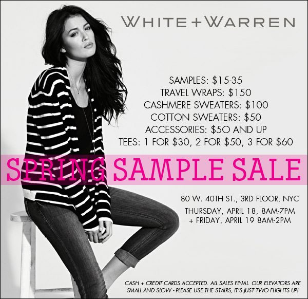 White + Warren Sample Sale