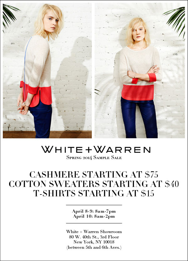 White + Warren Sample Sale