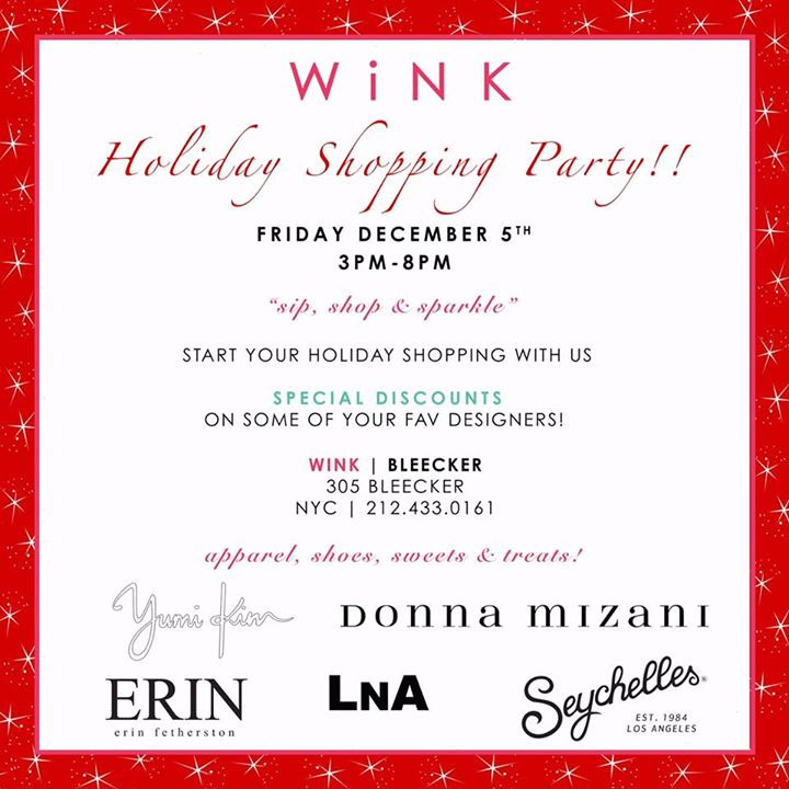  WiNK Holiday Shopping Party 