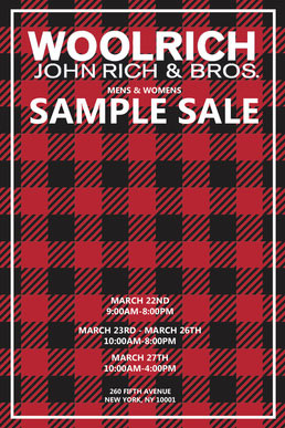 Woolrich Sample Sale