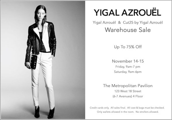 Yigal Azrouel Warehouse Sale