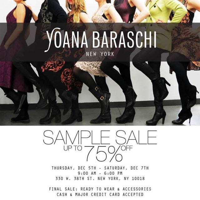 Yoana Baraschi Sample Sale