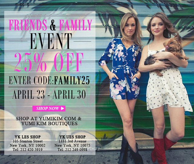 Yumi Kim Friends & Family Sale