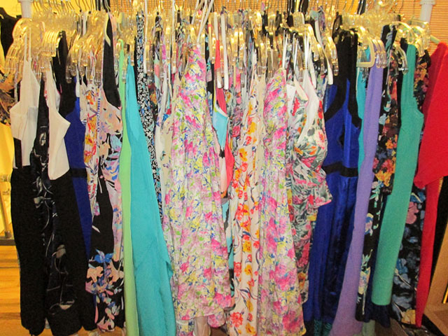 Feminine floral dresses and rompers for $55