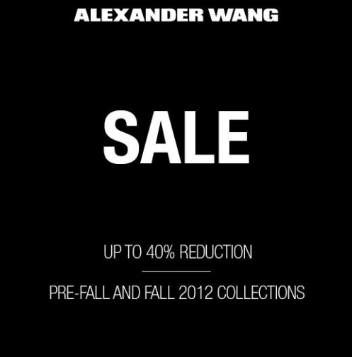 Alexander Wang Fall 2012 Online Sale