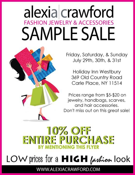 Alexia Crawford Sample Sale