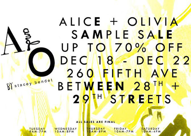 Alice + Olivia Sample Sale
