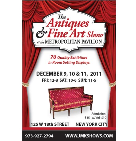 Antiques & Fine Arts Show: 12/9