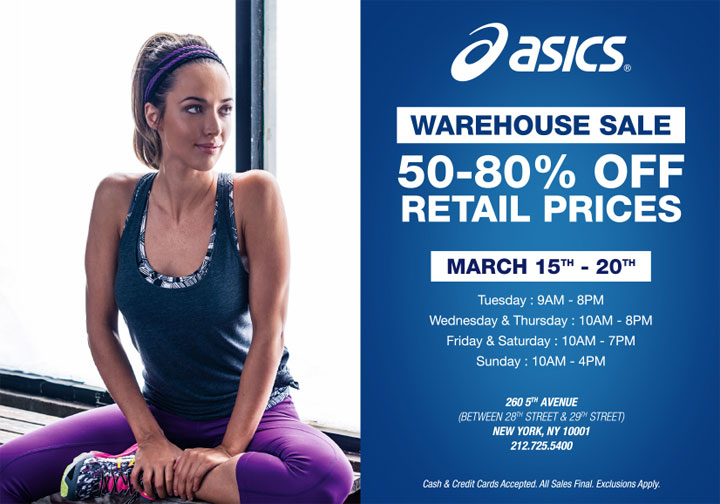 ASICS Warehouse Sale 