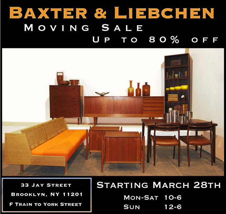 Baxter & Liebchen Moving Sale