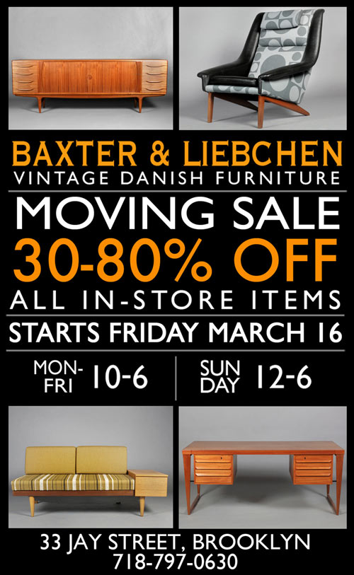 Baxter & Liebchen Moving Sale