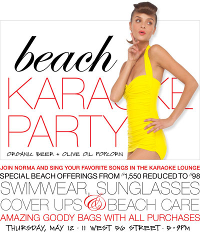 Norma Kamali Beach Karaoke Party 5/12