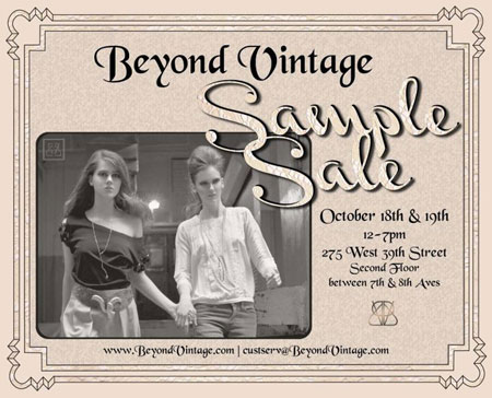 Beyond Vintage Sample Sale