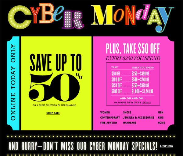 Bloomingdale's Cyber Monday Sale