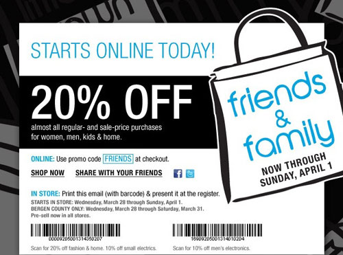 Bloomingdale’s Friends and Family Sale